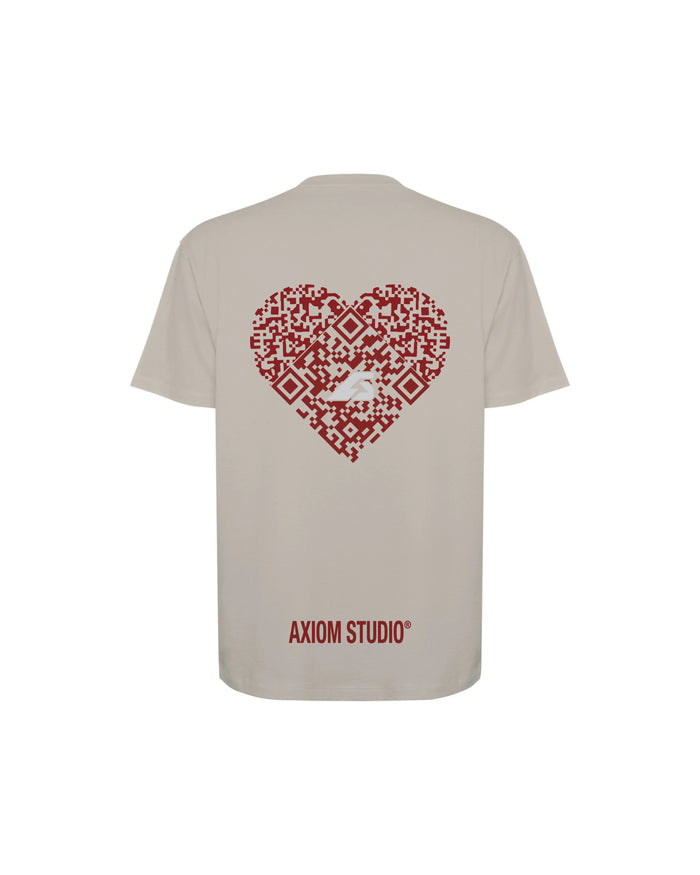 COR x AXIOM STUDIO Camiseta, Gris piedra