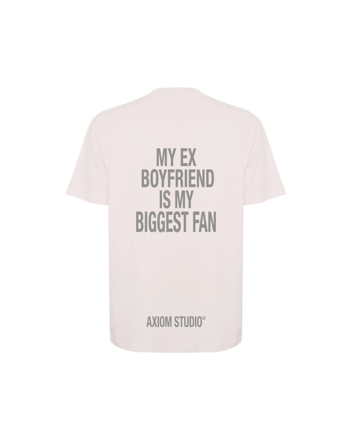 EX-BOYFRIEND Camiseta, Blanco vintage