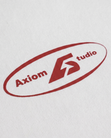COR x Axiom Studio — sudadera blanco con QR personalizable, vista trasera | Axiom Studio