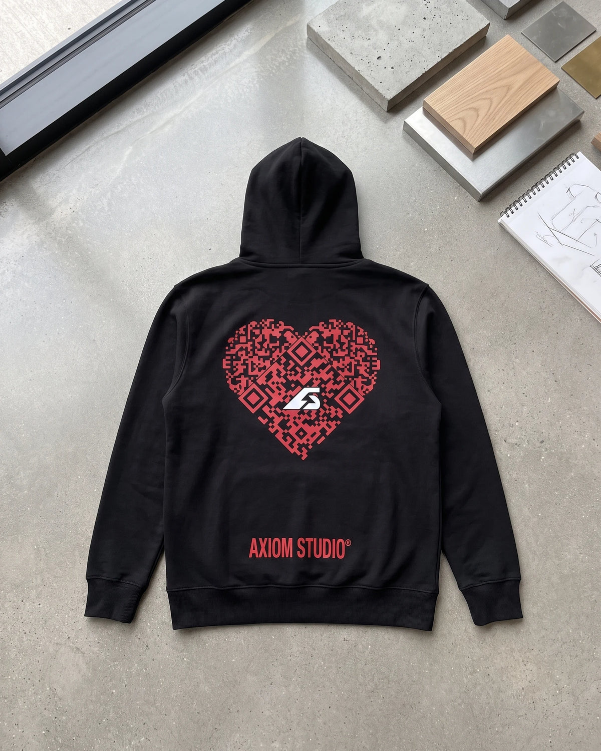 COR x AXIOM STUDIO Sudadera, Negro