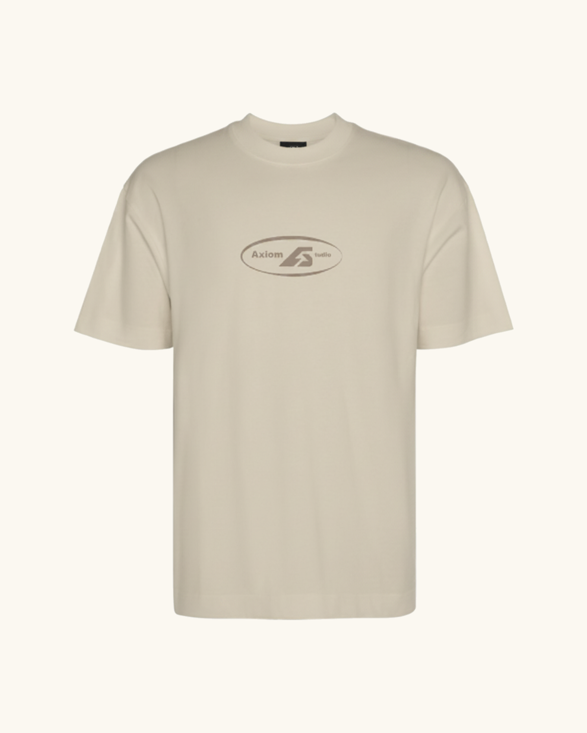 EX-GIRLFRIEND — camiseta streetwear «My Biggest Fan» en arena, detalle del diseño | Axiom Studio