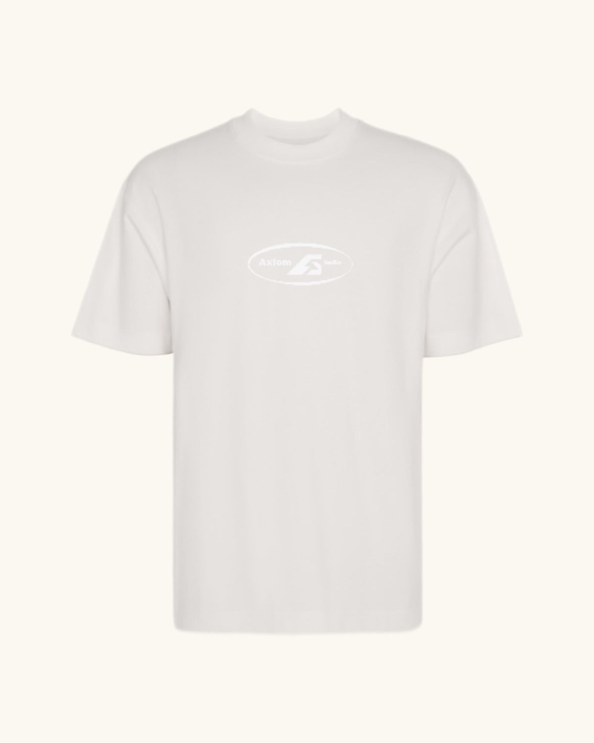 EX-GIRLFRIEND — camiseta streetwear «My Biggest Fan» en blanco vintage, detalle del diseño | Axiom Studio