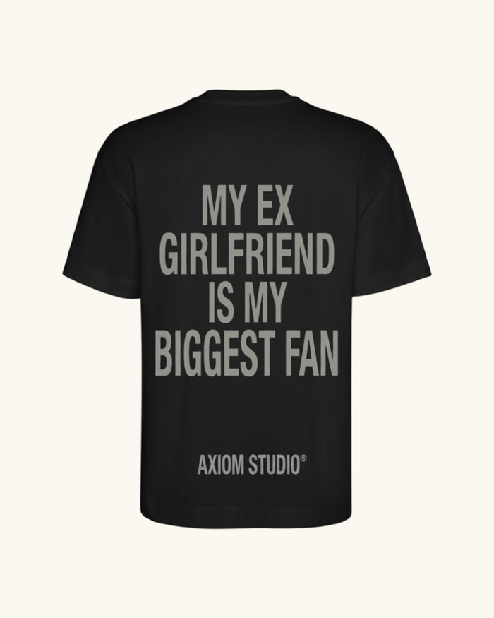 EX-GIRLFRIEND Camiseta "My Biggest Fan", color Negro