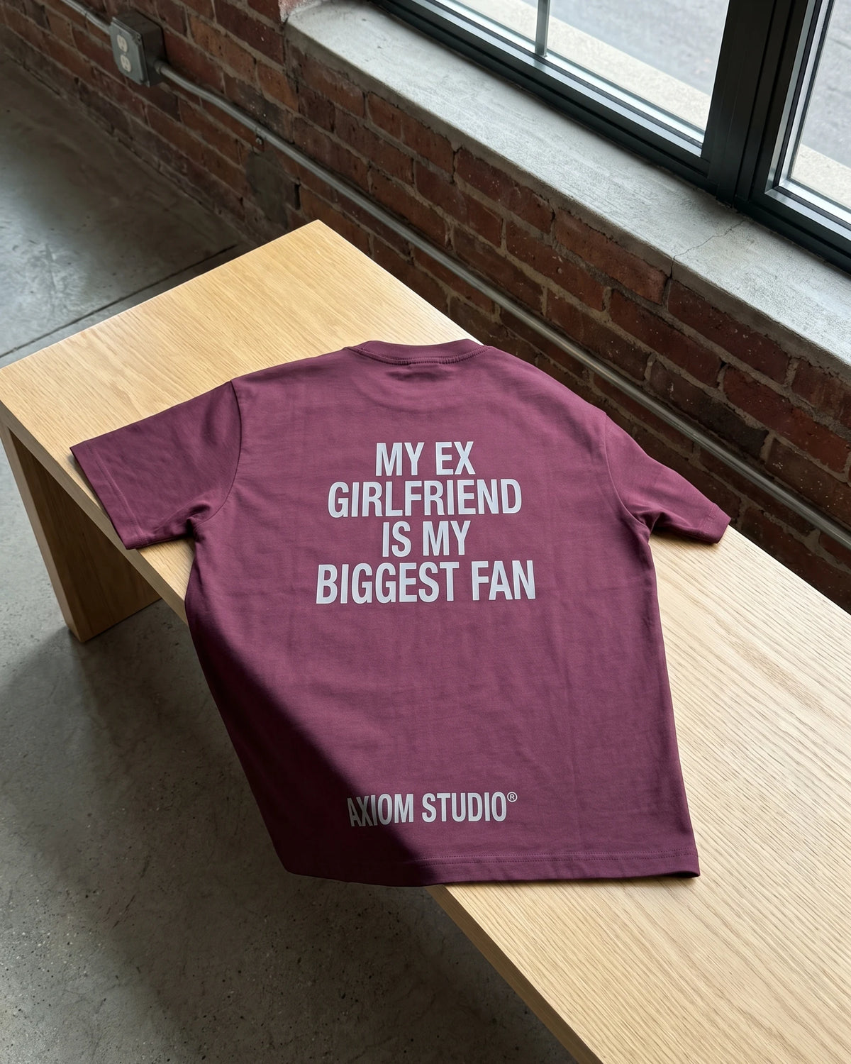 EX-GIRLFRIEND Camiseta, Rojo ciruela