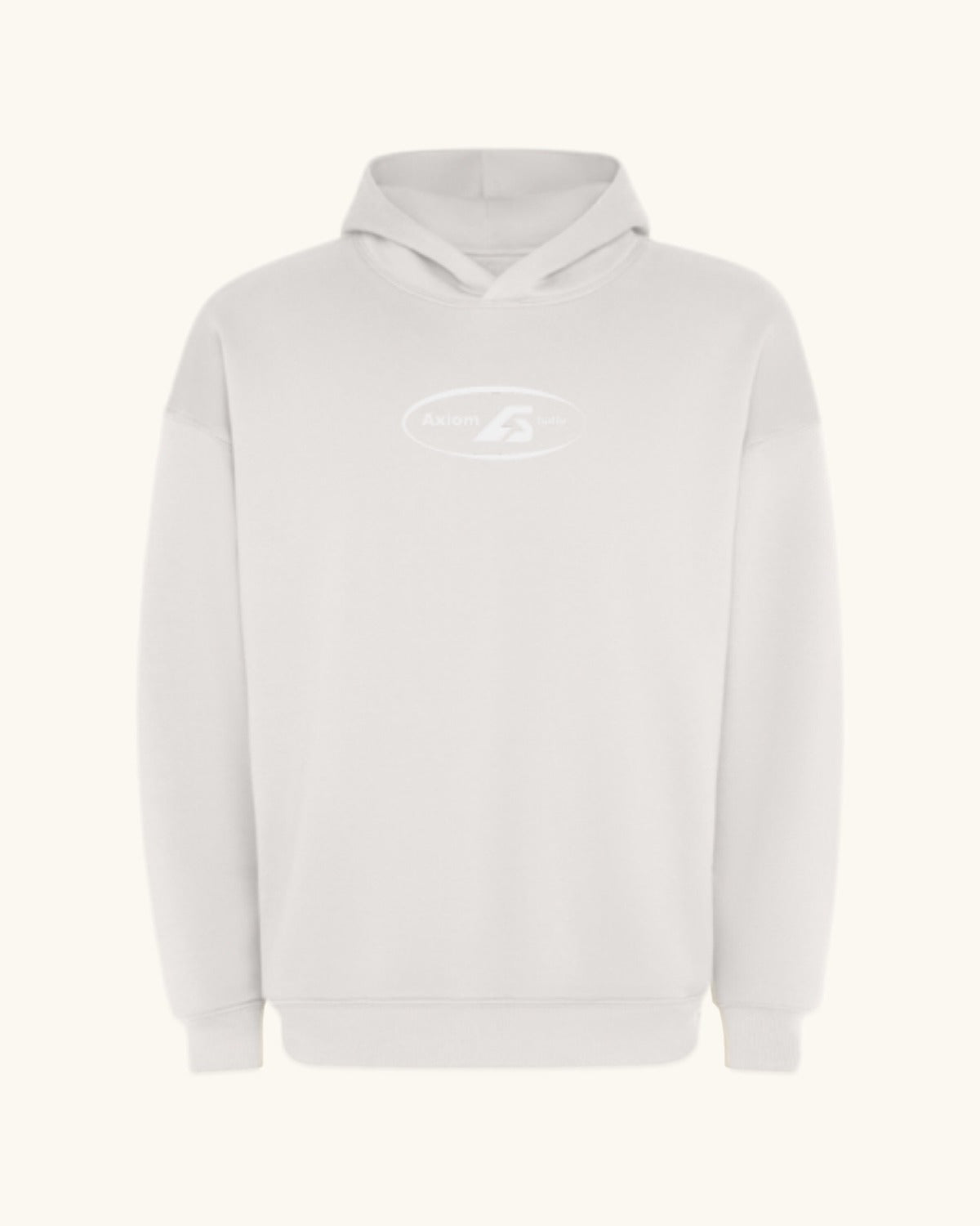 EX-GIRLFRIEND — sudadera streetwear «My Biggest Fan» en blanco vintage, detalle del diseño | Axiom Studio
