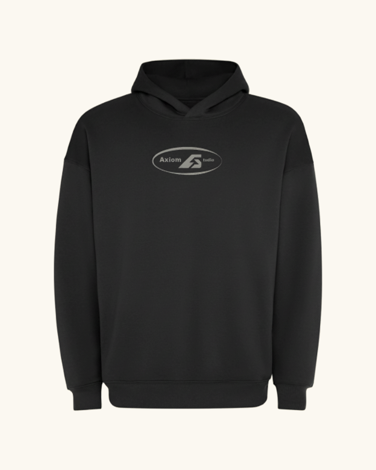 EX-GIRLFRIEND — sudadera streetwear «My Biggest Fan» en negro, detalle del diseño | Axiom Studio