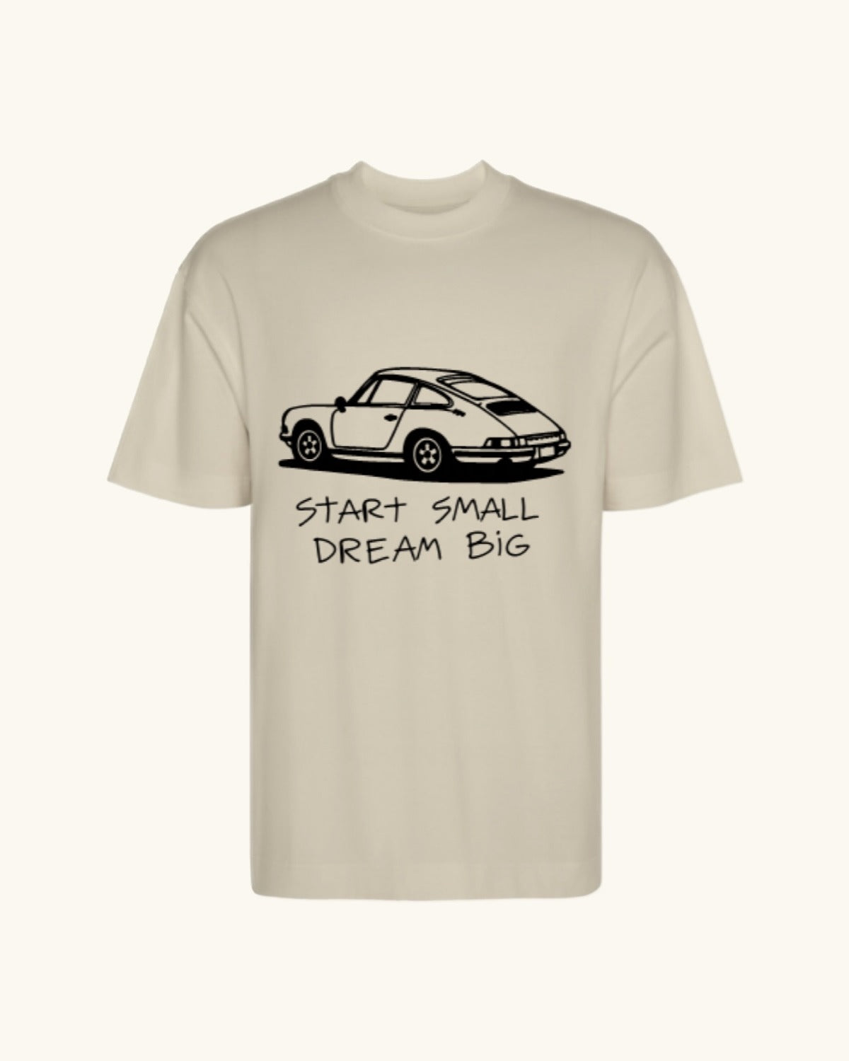 DREAM IT — camiseta arena estilo motorsport, drop edición limitada, vista frontal | Axiom Studio