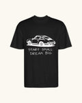 DREAM IT — camiseta negro estilo motorsport, drop edición limitada, vista frontal | Axiom Studio