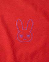 Detalle del estampado de la espalda de la camiseta SOBETEO SPIDER roja